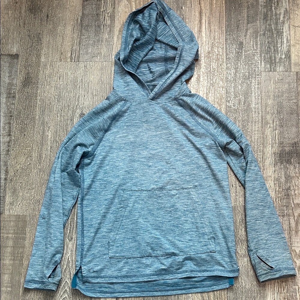 All in Motion Heather Blue Long Sleeve Hoodie